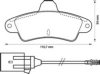 FORD 1672939 Brake Pad Set, disc brake